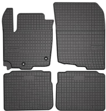 Wielganizator SolidPRO Gummimatten passend für Suzuki S-Cross (2020-) | Qualität: Premium - Genaue Passform, rutschfest 4-teilig Fußmatten- Schwarz