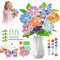 Ronronner 10 Stück Diamond Painting Schmetterling und Blumen Set, Diamond Painting Kinder, Diamontpating Kinder für Draußen und Drinnen Balkon Deko, Kreatives Geschenk für Mama, Mädchen und Frauen