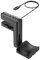 BooeDareno Headphone Bracket Swivel Mounted Pc Gaming Headset Display Stand Holder With Usb Ports Hub Under Desk Earphones Hanger Hook(USB3.0)