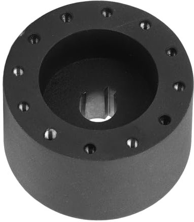 6 Hole Steering Wheel Hub Adapter 3/4 Inch Keyway Marine Boat Steering Wheel Adapter Heavy Duty Metal Design with 5mm Screw Holes for Boats Helms