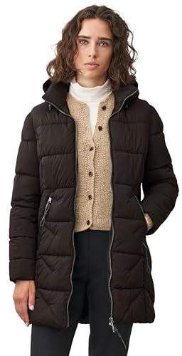 ONUA Leichte Winterjacke Damen, warmer und wattierter Steppmantel mit abnehmbarer Kapuze, auch als Wintermantel oder Outdoorjacke gefüttert mit veganer Daune (Größe 36-48)