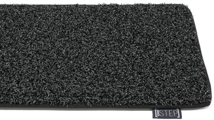 HEVO oneSTEP Stufenmatte für Wohnmobil & Wohnwagen – rutschfeste Trittstufe mit Reinigungseffekt – Hochwertige Matte in Rot, Grau, Schwarz oder Braun – Ideal für Camping & Outdoor 50 x 20cm ohne Gurt
