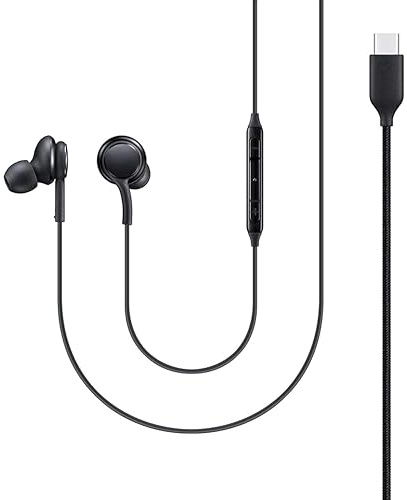 Auricolari originali di tipo C per Samsung Galaxy serie S, Z e A, compatibili con S24/S23/S22, Z Fold/Flip, A73/A54 e altri telefoni USB-C Android, auricolari cablati con microfono, bassi profondi e