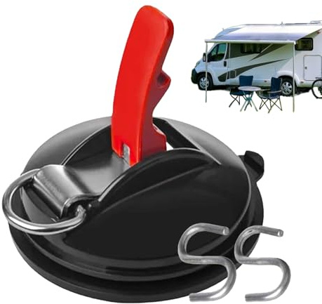 Besreey Crochets à Ventouse Grande Résistance - Ancres à Ventouse Renforcées avec Crochets,Attaches de Fixation sans Perçage pour Cuisine Salle de Bain Voyage Camping