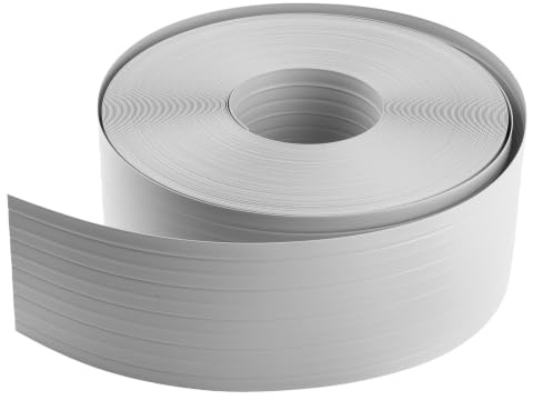 Quest Sichtschutzstreifen PVC 10 cm witterungsbeständig - 52 m, Grau | Zaunblende für Doppelstabmattenzaun, 900 g/m² formstabil, zum Einflechten, für Garten, Balkon & Terrasse