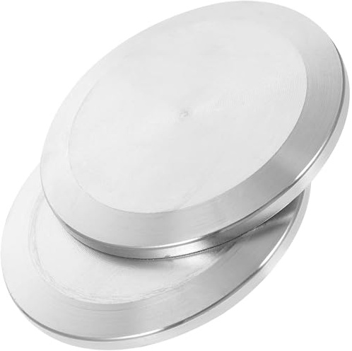 Gadpiparty 2pcs Sanitary End Caps for Engineering with High Durability 304 Stainless Steel Blind Tri Clamp Caps Non-Permanent Seal Suitable for Automotive and Manufacturing