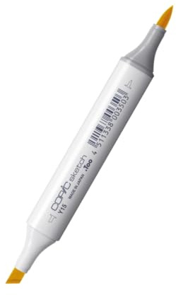 COPIC Sketch Coloured Marker Pen - (Y-15) Cadmium Yellow, For Art & Crafts, Colouring, Graphics, Highlighter, Design, Anime, Professional & Beginners, Art Supplies & Colouring Books