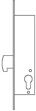 TESA - Cerradura Embutir Met Inox Tesa 25 Mm