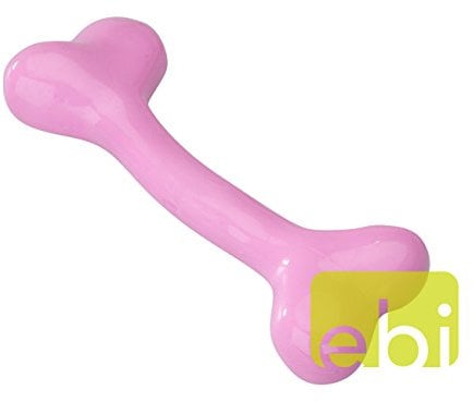 EBI 303-421277 Hundespielzeug-Knochen mit Erdbeergeschmack, 20.25 cm, pink