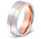 Juwelier Schönschmied- HerrenEin schöner Titanring, Ehering Verlobungsring Bicolor mit gratis Lasergravur- Titan Gr. 62 (19.7) NrT23H