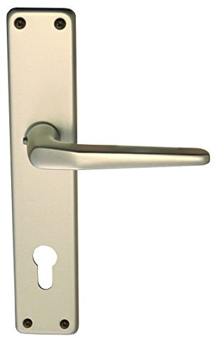 Alpertec 40364034 Tanja-LS für Wohnungseingangstüren PZ Knopf/Drücker in F2 eloxiert BB 72 mm Drückergarnitur Türdrücker Türbeschläge Neu