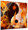 Bilderdepot24 Glasbild - Ying Yang Feuer - 30x30 - Deko Glas - Wandbild aus Glas - Bild auf Glas - moderne Bilderdepot24 Glasbilder - Glasfoto - Echtglas