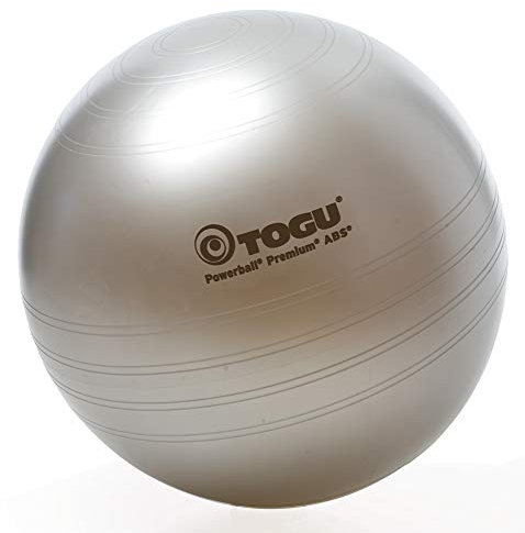 Togu Gymnastikball Powerball Premium ABS (Berstsicher), silber, 55 cm