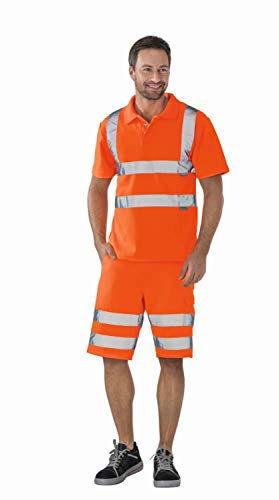 Planam 2091060 Warnschutz Poloshirt, Uni Orange, Größe XXL
