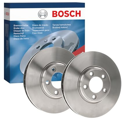Bosch BD688 Brake Disc Set - 300 mm Vented Discs - Front Axle - ECE-R90 Certified - Good Cooling, Reliable Braking, Corrosion Protection - 1 Set of 2 Discs