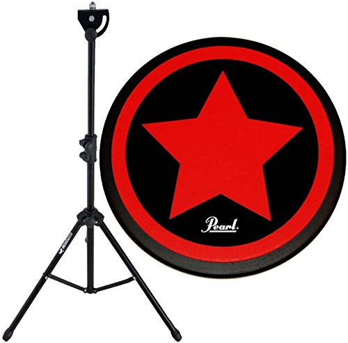 Pearl PDR-08SP Practice Drum Pad Übungspad 8 + KEEDRUM DPS Übungspadständer mit Tasche