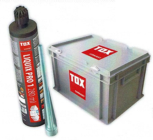 TOX Verbundmörtel Liquix Pro 1 - Standard Kartusche Styrolfrei 20 Stück - inkl. Transportbox