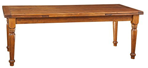 Biscottini Esstisch ausziehbar 220x100 cm | Küchentisch im Landhausstil | Lounge Tisch