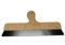 Toolland Couteau à enduire, acier inoxydable, manche en bois, 400 mm