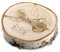 Kartenmachen.de Personalisiertes Hochzeit Holz Ringkissen Standesamt Love Birkenscheibe inkl. Gravur ca. 11 cm Durchmesser - Liebespfeil