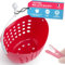 culiclean Panier pour Pinces à Linge (1 pièce, Viva Magenta/l´Anse Blanc)