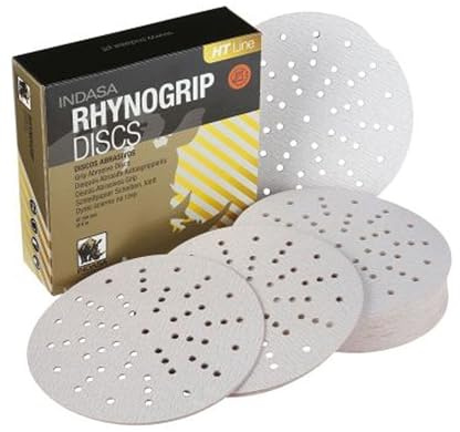 Indasa Rhynogrip HT Ultravent Line 150mm 6 Sanding Discs P1000 Box of 50