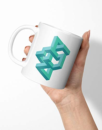 BLAK TEE Abstract Optical Illusion Porcelain Coffee and Tea Mug 330 ml
