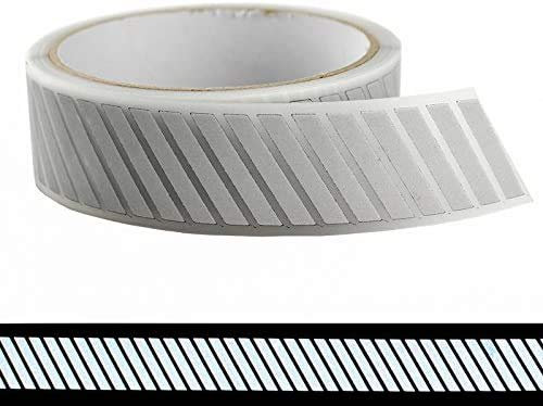 Silver Reflective Iron on Tape Heat Transfer Vinyl Stripe for Clothing (25mm x 10m)