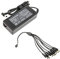 CCTV Charger 12V 6A 72W AC Power Supply 8 Way Jack Splitter Cables DVR NVR