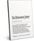 ARTFAVES® Worterklärung Schwester | Definition Bild schwarz-Weiss als Geschenk | Holzschild mit Spruch zum Thema Geschwister/Familie/Schwester