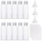 Sinofort 10 Pezzi Contenitori 100 ml Viaggio Bottiglie di Viaggio Plastica Bottiglie Viaggio aereo Trasparente per shampoo balsamo lozioni articoli da toeletta (100ml)