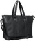 STILORD Damen-Shopper aus Leder schwarz - Vintage Handtasche für Damen - Frauen-Schultertasche - 13,3 Zoll, perfekt für Laptop 'Emmeline'