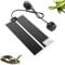 XIEHUZA Reptile Heating Mat with Temperature Adjustment, Waterproof Reptile Heat Pad Under Tank Terrarium Heater for Amphibians, Small Animals, Seeding (7W - 11 x 5.9 IN)