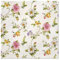Serviette Blumen 20 Stück Motivservietten 33x33cm 3-lagig Pastellrosa, Pastellgrün, Pastellrot Papier Tischdeko Rosen Ketten Blätter Blumen floral Vintage Frühling Sommer