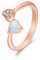 JIANGYUE Rosegold Opal Ring for Women, Plated Adjustable Rings - Thumb Rings for Women, Cubic Zirconia Ring Open Finger Rings for Jewelry Gift Birthday Gift for Mom Wife Girls