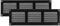 Vent Systems 30 x 10 cm – Paquete de 2 cubiertas para rejilla de ventilación – Negro – Rejilla de retorno de aire de metal con pantalla de protección integrada contra plagas