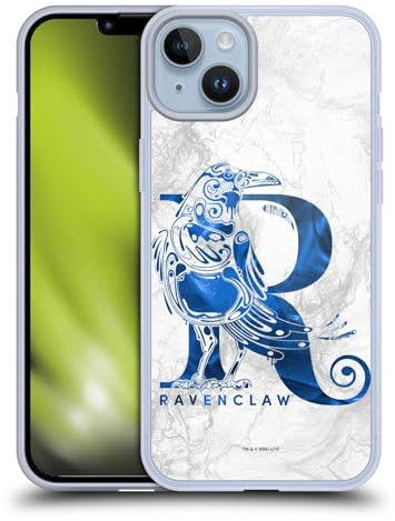 Head Case Designs Officially Licensed Harry Potter Ravenclaw Aguamenti Deathly Hallows IX Gel Case [Military Grade Protection] Compatible With Apple iPhone 14 Plus
