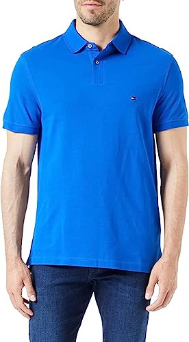 Tommy Hilfiger Herren Poloshirt Kurzarm Core 1985 Regular Fit, Blau (Ultra Blue), M