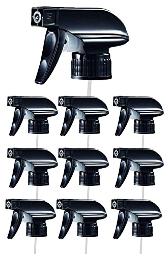 OZZIRIS 50 Stück Sprühaufsatz für Sprühflaschen, Trigger, Zerstäuber-Pumpe, Sprühpistole, Spraytrigger, Sprühkopf, Sprüher mit 28/410 Gewinde Sprühaufsatz passend, für Flaschen ohne Höcker (50)