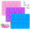 Große Eiswürfelform, 3 Stück Ice Cube Tray Silicone, Eiswürfelform Silikon Groß, Eiswürfel Silikonform, Kreative Eiswürfelform Geeignet für Eiswürfel Schokolade Süßigkeiten Gelee