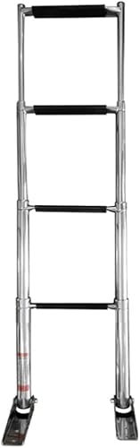 Escalera Extensible telescópica, Pedal Ancho Escalera telescópica Lancha rápida Yate Escalera Plegable Oculta Escalera de Barco de Acero Inoxidable Escalera de Piscina con capacida