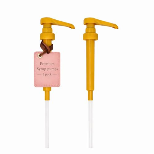 NixxieBasics Lot de 2 pompes à sirop de café 750 ml compatibles avec Torani, Davinci, Starbucks, Jordans Skinny, Top Creamery, sirops Allgero, avec pochette de voyage à fermeture éclair (doré)