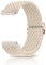 CeiBand Geflochtenes Solo Loop Elastische Armband, 18mm 19mm 20mm 22mm Schnell Verstellbares Herren Damen Weiches Aatmungsaktive Sportbänder Uhrenarmbänder Ersatzarmband - Aprikose