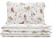 MUMLA - Bettwäsche 135x200 cm, 100% Baumwolle, 2-teiliges Bettwäsche mit Vogelmuster - 1x Bettdeckenbezug + 1x Kopfkissenbezug 40x80 cm mit Reißverschluss, Zertifikat Oeko-Tex.