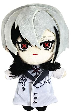 Jiumaocleu Cuscino morbido a forma di anime Arlecchino, 20 cm, per divano, decorazione per la casa, da collezione per i fan