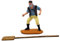 AC - Figura de Panadero para belén - Fabricado en durexina - Figura Decorativa Divertida para Nacimiento, Navidad, decoración Tradicional - 9,5 x 7 x 4 cm