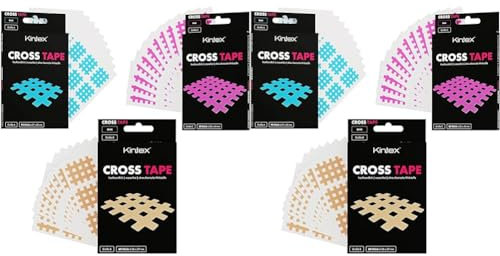 Kintex 20923 Cross-Tape Größe B (Blau)(36mm x 29mm), 60 Pflaster, (Packung mit 2)