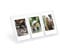 3-in-1 Tisch-Bilderrahmen, 2x3 Zoll transparent Mini Bilderrahmen mit drei Steckplätzen passend für Fujifilm Instax Mini Serie, für Polaroid 5,4 x 8,6 cm Filmfotos