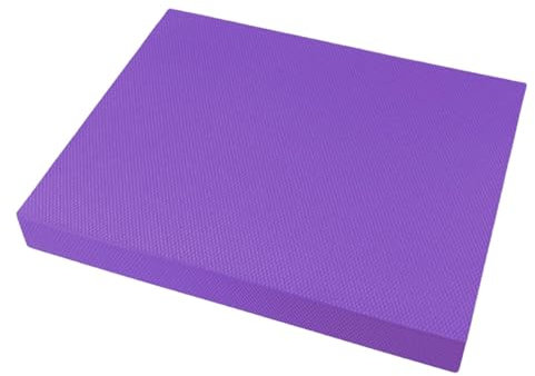 Perfeclan 40*33*5 Cm Tappetino Fitness, Tappetino per Equilibrio Tappetino in Schiuma Tappetino per Yoga Tpe Tappetino per Ginocchio Antiscivolo Impermeabile Portatile Cuscino per Equilibrio, viola