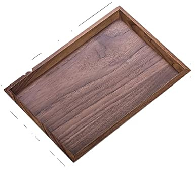 Plateau gris Plateau de rangement en bois de noyer noir fait à la main Simplicité Table basse Plateaux à thé Bijoux de chambre Décoration d'intérieur (couleur : 2) (2) (2)